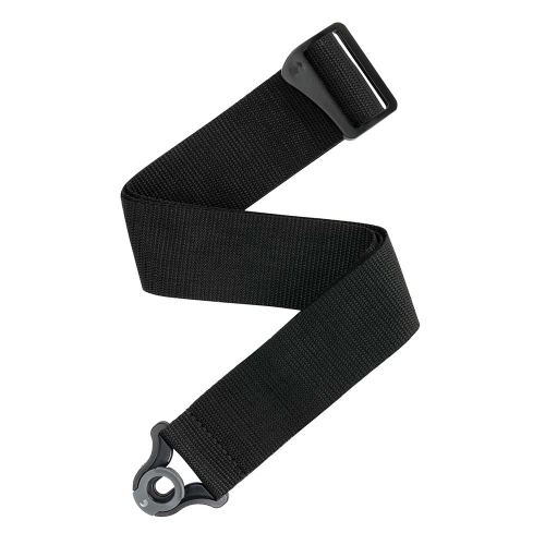 D'addario Auto Lock Locking Guitar Strap Black