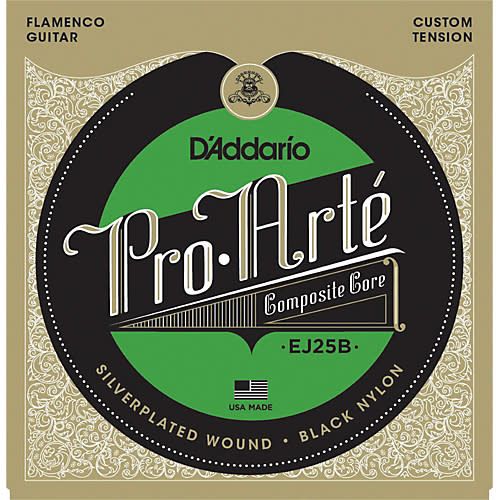 D'Addario EJ25B Pro Arte Black Nylon Composite Flamenco