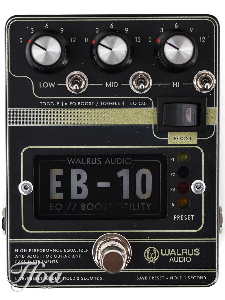 Walrus Audio EB10 Black Preamp-EQ-Boost