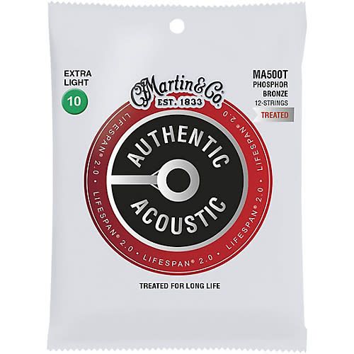 Martin Strings MA500T Treated Phosphor Bronze 12-String Extra Light 10-47