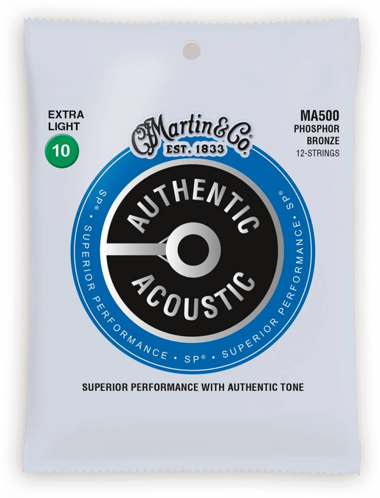 Martin MA500 Authentic 12-String Phosphor Bronze Extra Light 10-47