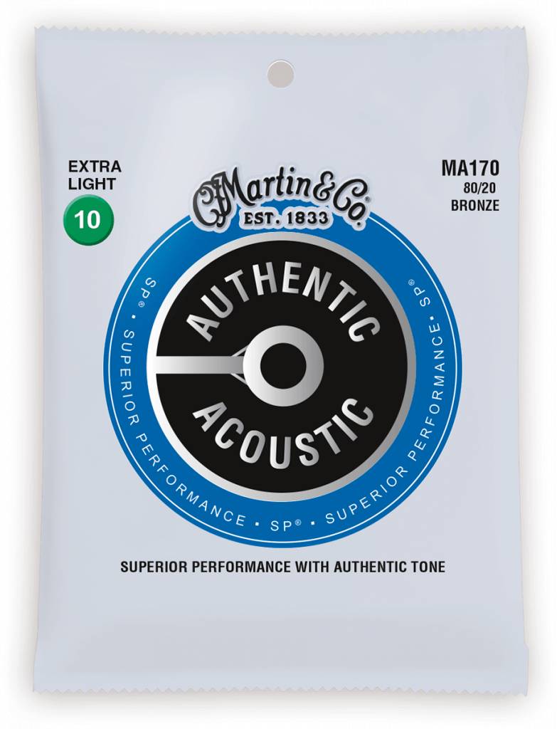 Martin MA170 Authentic SP 80/20 Bronze Extra Light 10-47