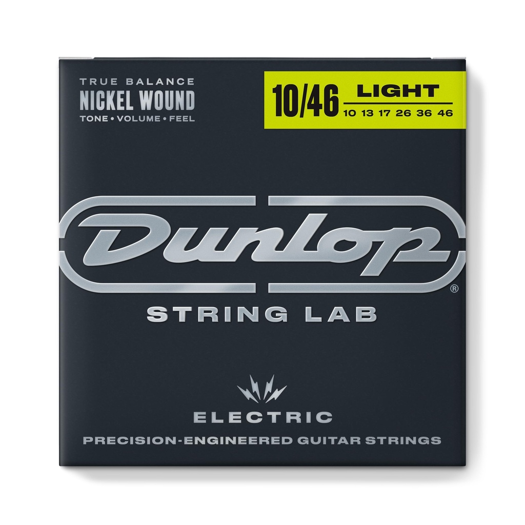 Dunlop DEN1046 Nickel Plated Steel Electric Guitar Strings 10-46 3-pack