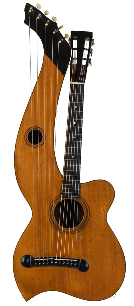 Larson Brothers Dyer Harp Guitar Style 3 ca. 1908