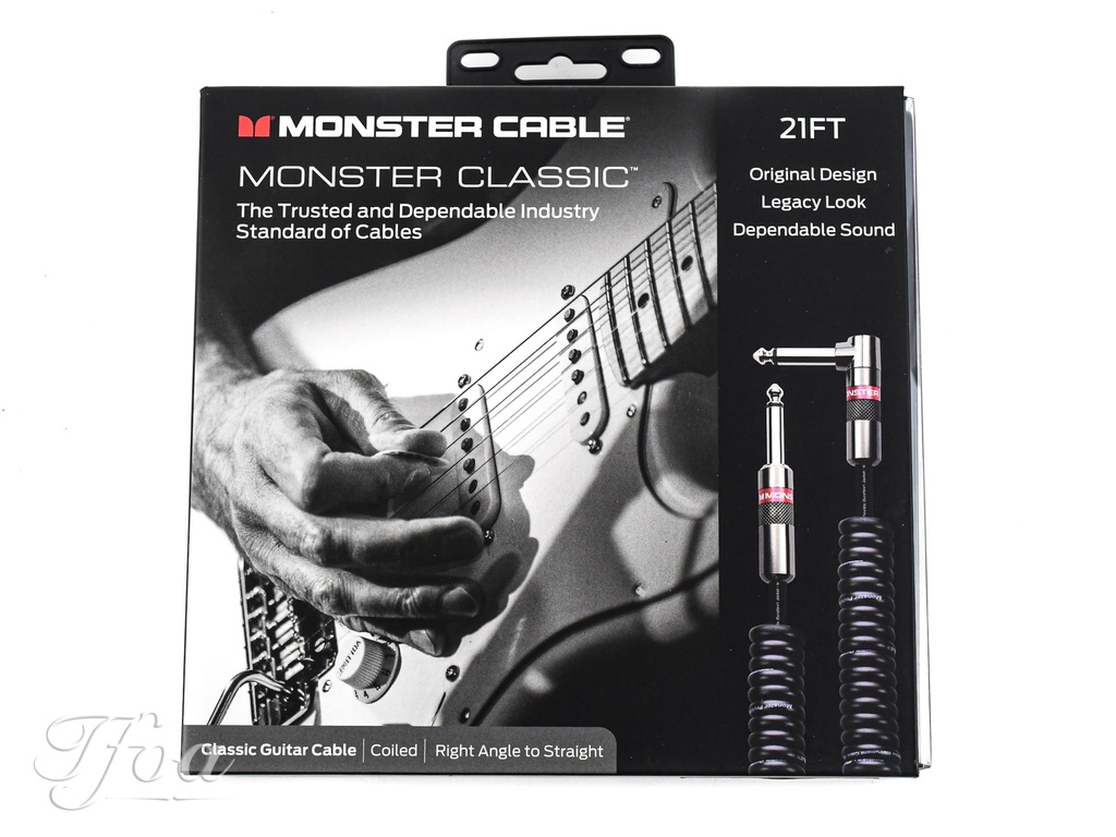 Monster Classic 21ft Coiled 6.4m Instrument Cable