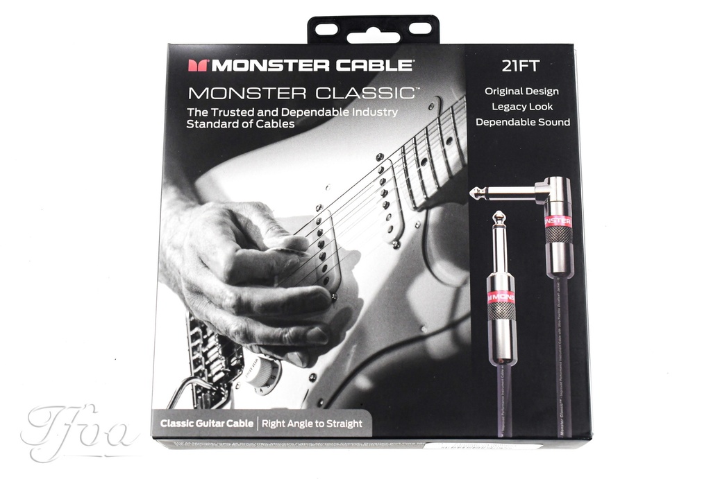 Monster Cable Classic 21ft Angled Straight 6.5m Instrument Cable