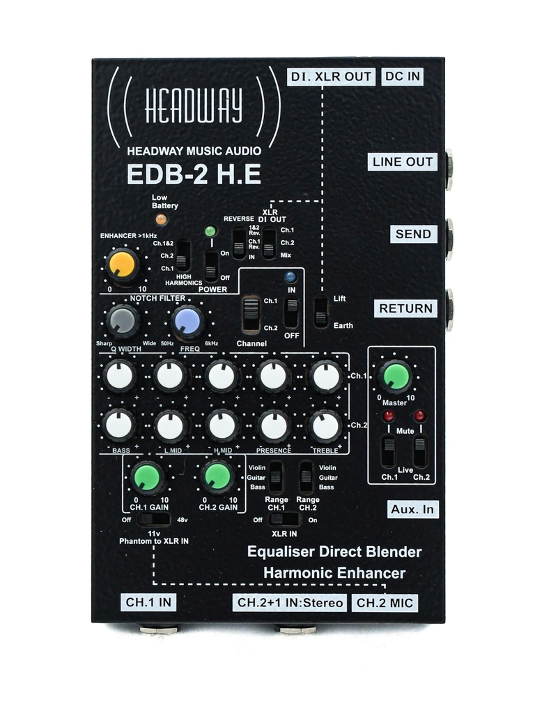 Headway EDB2 H.E. Acoustic Equalizer Direct Blender Harmonic Enhancer