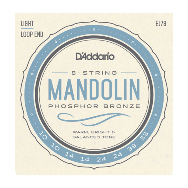 D'Addario EJ73 Light Phosphor Bronze Mandolin 10-38