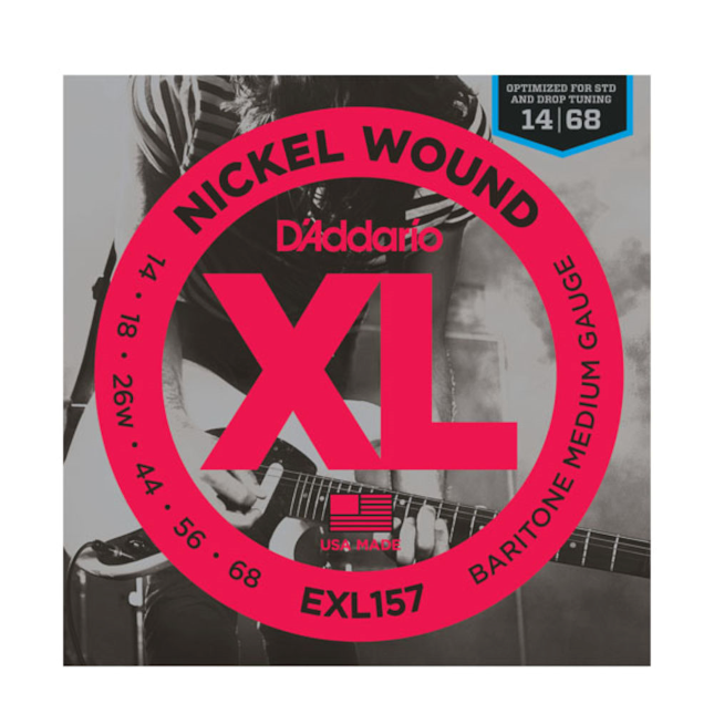 D'Addario EXL157 Nickel Wound Baritone Medium 14-68