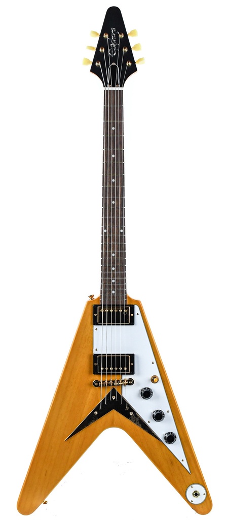 Epiphone 1958 Korina Flying V White Pickguard Reissue