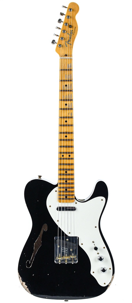 Fender Custom Shop 50s Thinline Telecaster Relic Black