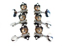 Waverly 4063 Butterbean Open Gear Tuners Nickel