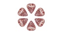 Taylor Premium Thermex Ultra Picks Ruby Swirl 1.0mm 6-Pack