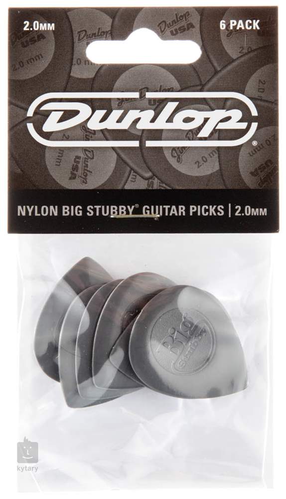 Dunlop Nylon 6-Pack Big Stubby 2.0mm