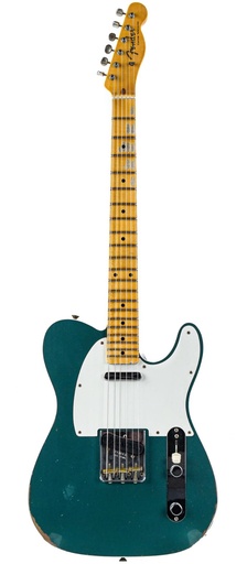 [9235001564] Fender Custom Shop 59 Telecaster Custom Relic Aged Sherwood Metallic