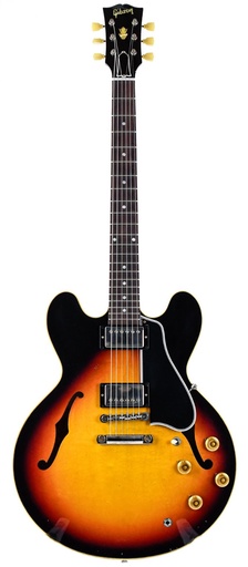 [58ES335PSL21800] Gibson 1958 ES335 Triburst Murphy Lab Light Aged