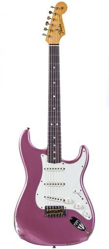 [US24-97, 65 Strat JRN BMM RW] Fender Custom Shop 1965 Stratocaster Burgundy Mist Journeyman Relic