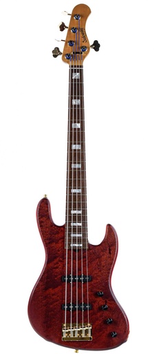 Sadowsky MetroLine 21 Fret Standard J/J Bass Limited Edition 2023 5 String Majestic Red Transparent Satin #003921-24