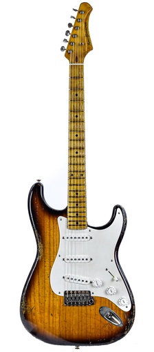 [VO24-0324] Kauffmann 56 S Paulownia Two Tone Sunburst Heavy Aged