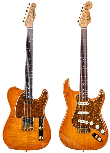 [JC363-364] Matching Set John Cruz Masterbuilt 1960 Fender Stratocaster and Telecaster NOS 2006