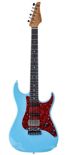 [01-CUS-0019] Suhr Custom S Antique Daphne Blue Roasted Flamed Maple