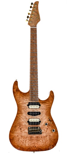 [01-CUS-0018] Suhr Standard Custom Waterfall Burl Maple Natural Burst