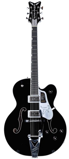 [2401565806] Gretsch Falcon Hollow Body String-Thru Bigsby Black