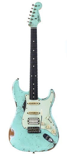 [JS0576] Fender Stratocaster 62 HSS Heavy Relic Masterbuilt Jason Smith Surf Green 2021