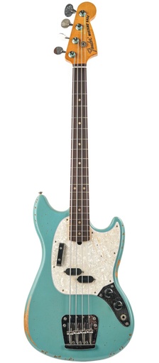 [0144060390] Fender JMJ Road Worn Mustang Bass Faded Daphne Blue