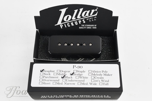 Lollar Soapbar P90 Bridge Black