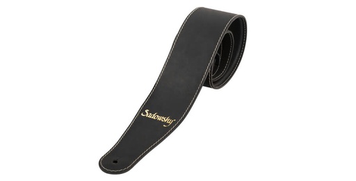 [LS B SML GL BK BG] Sadowsky MetroLine Genuine Leather Bass Strap Black