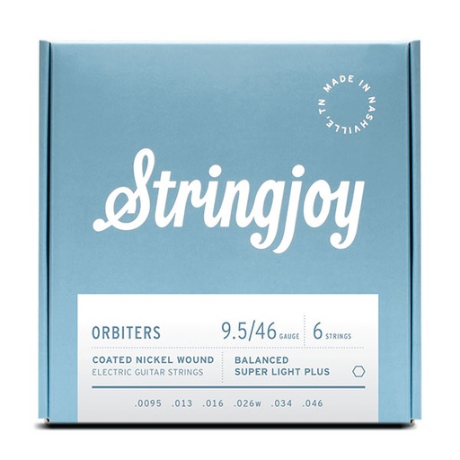 [SJ-OR09546] Stringjoy Orbiters 9.5-46 Coated Nickel Wound Balanced Super Light Plus