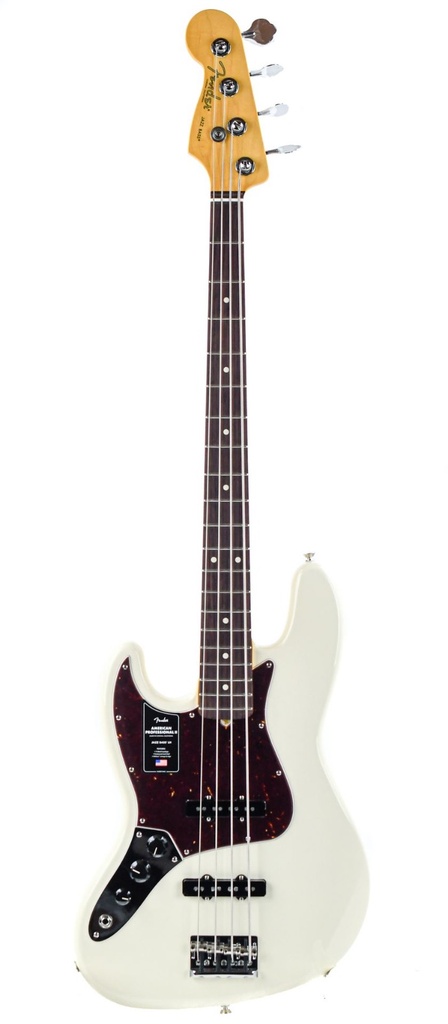 Fender American Pro II Jazz Bass Olympic White RW Lefty