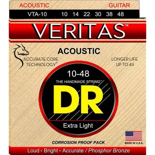 [VTA-10] DR Veritas Acoustic VTA10 Phosphor Bronze 10-48
