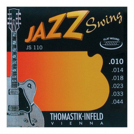 [THJS-110] Thomastik JS110 Jazz Swing 10-44 Flatwound Strings