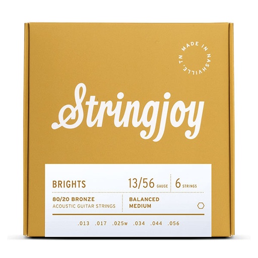 [SJ-BB1356] Stringjoy Brights AC6 Medium 13-56