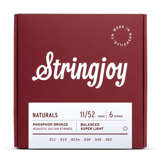 [SJ-NB1152] Stringjoy Naturals AC6 Super Light 11-52