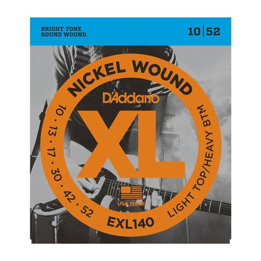 [EXL140] D'addario EXL140 Nickel Wound Light Top/Heavy Bottom 10-52