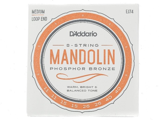 [EJ74] D'addario Mandolin EJ74 Medium Phosphor Bronze 11-40