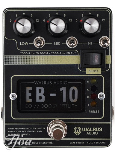 [WA-EB10] Walrus Audio EB10 Black Preamp-EQ-Boost