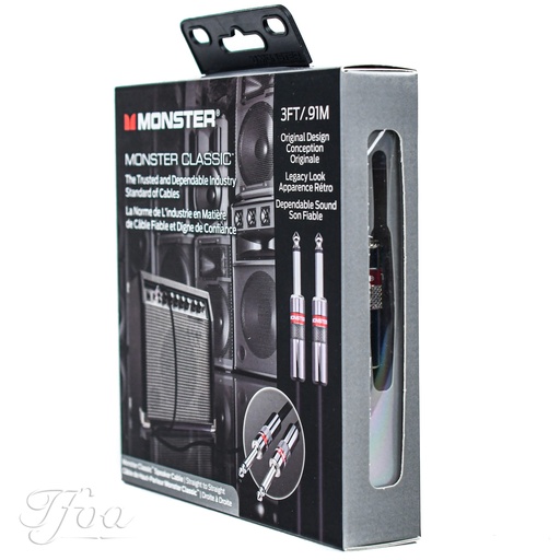 [600503-00] Monster Cable Classic Speaker Cable 3FT/0.9M