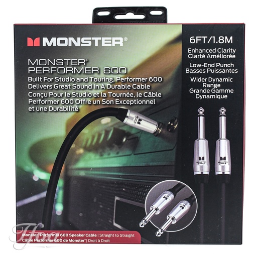 [600582-00] Monster Cable Performer 600 6FT/1.8m Speaker Cable