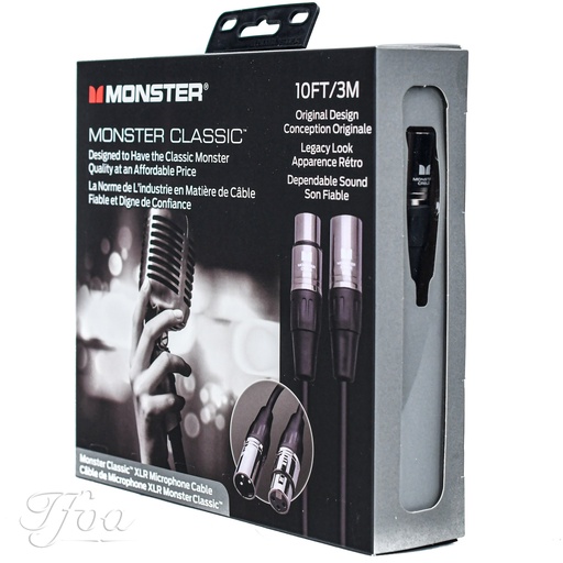 [600500-00] Monster Cable Classic 10 XLR 3m Microphone Cable