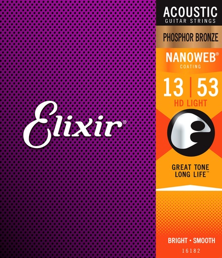 [CEL 16182] Elixir HD Light 13-53 Phosphore Bronze