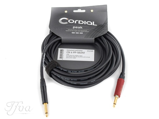 [ECL CSI6PP-SILENT] Cordial CSI6PP Silent Jack Cable Straight 6m