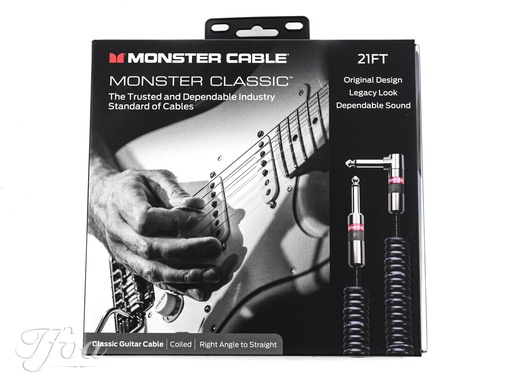 [MC-CC21] Monster Classic 21ft Coiled 6.4m Instrument Cable