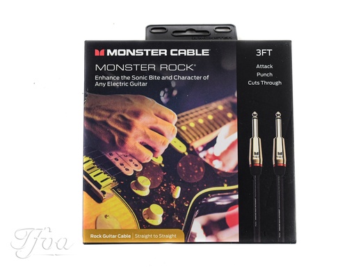 [600625-00] Monster Cable Rock 3ft Straight Straight 0.9m Instrument Cable