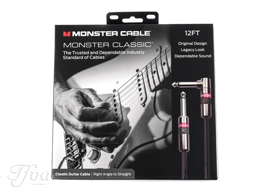 [600495-00] Monster Cable Classic 12ft Angled  Straight 3.7m Instrument Cable