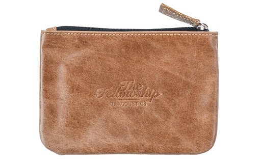 [LIAM-PO-B] TFOA Leather Pouch Light Brown