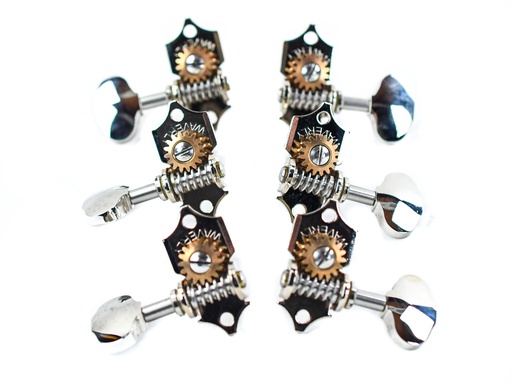 Waverly 4063 Nickel Open Geared Tuners